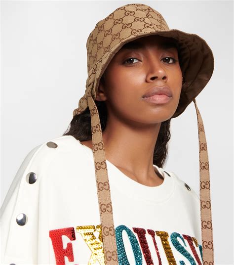 gucci nucket hat|Gucci bucket hat for women.